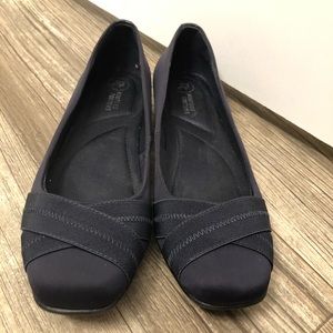 Navy flats - worn once